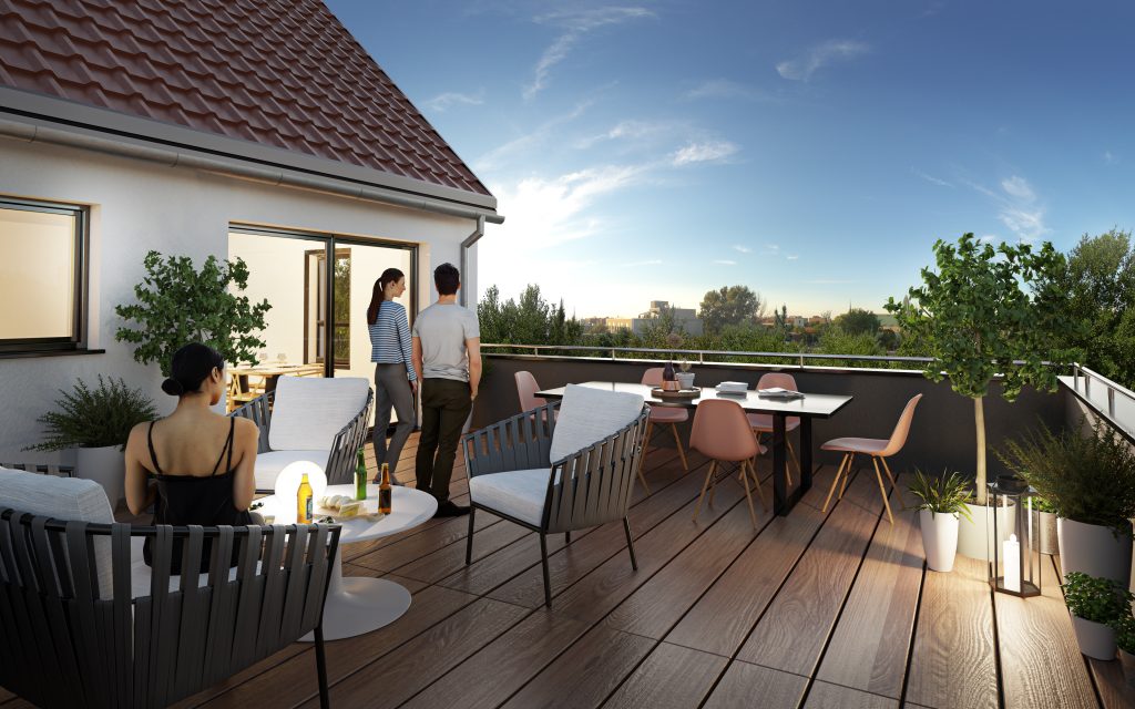 attique quatro terrasse logement